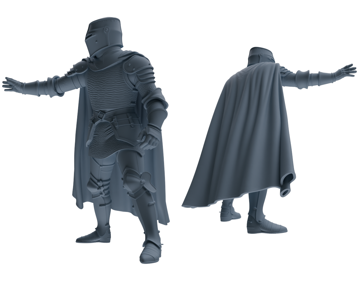 MRY-SFW SSTR086 Miniatures Soldier Model Kit Medieval Knight Six-Person Submission Group — detail view 11
