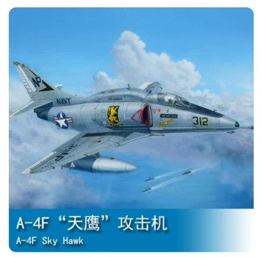 Trumpeter Hobby Boss 1/48 A-4F Skyhawk Attack Fighter Bomber Model 81765 Kit Plastic Main image