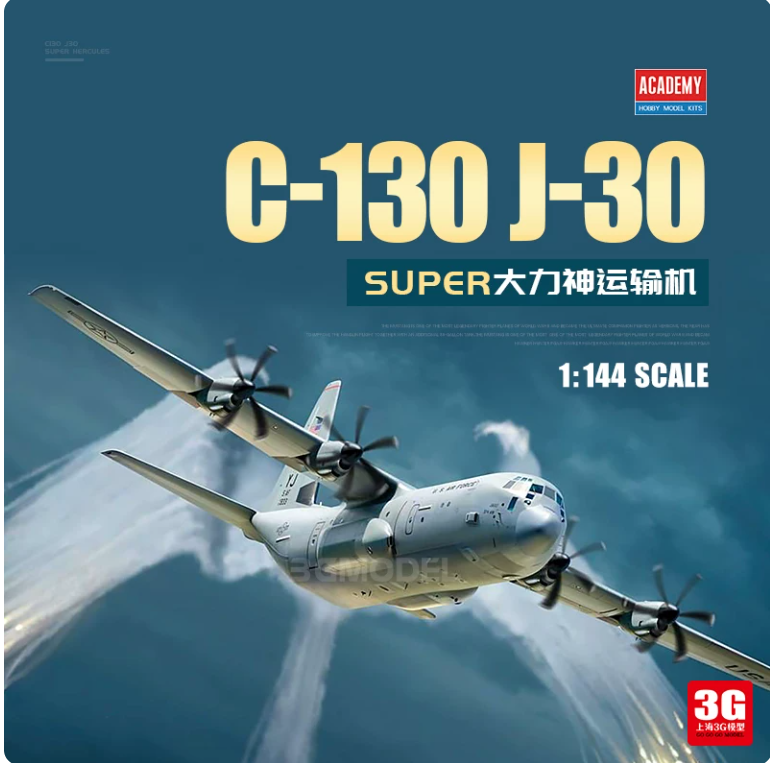 ACADEMY AC12631  1/144 C-130J-30 Super Hercules Kit Model Main image
