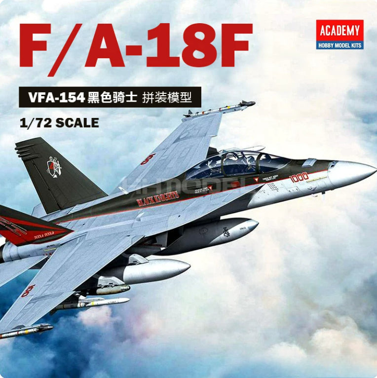 Academy 12577 1/72 USN F/A-18F `VFA-154 Black Knights` (Plastic model) Main image