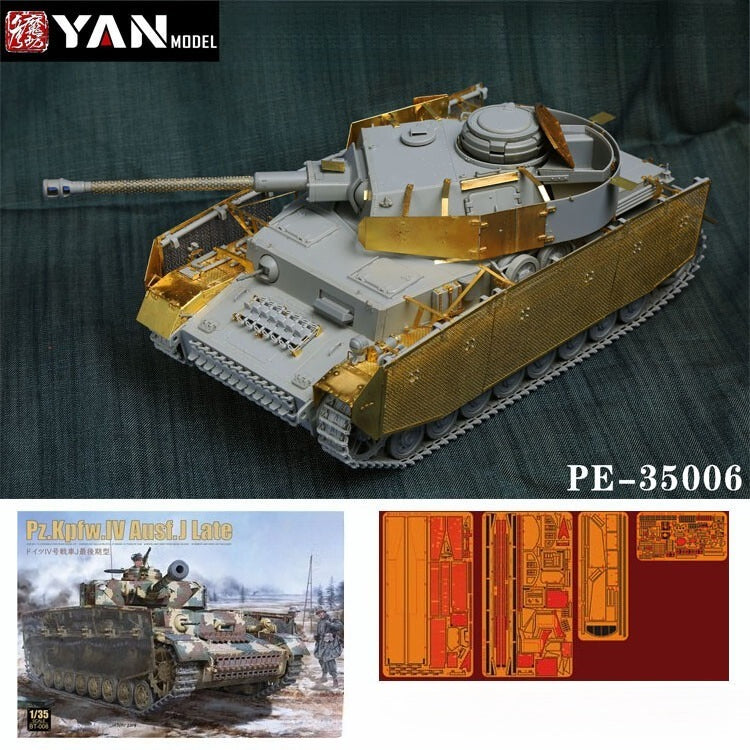 Yan Model PE-35006 1/35 scale Pz.Kpfw.IV Ausf.J Detail Up Set for Border BT-008 Main image