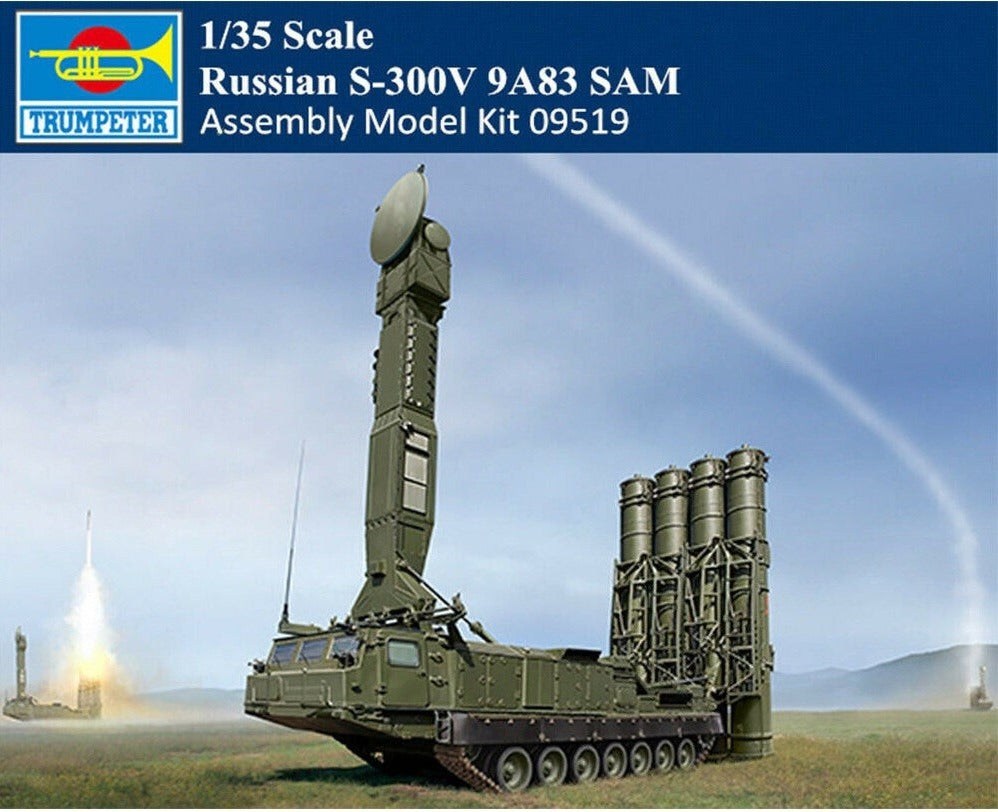 Trumpeter 1/35 09519 Russian S-300V 9A83 SAM Military Plastic Assembly Model Kit