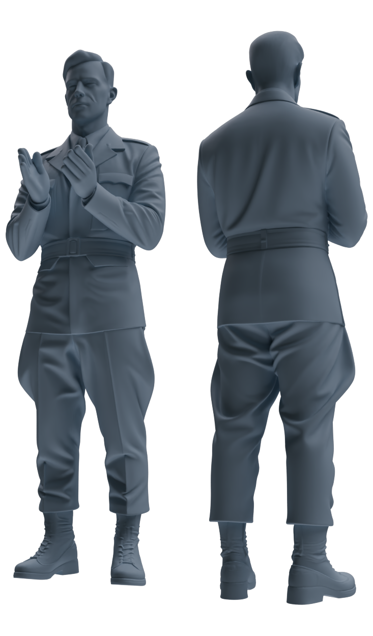 MRY-SFW SSTR055 Miniatures Soldier Model Kit Hacksaw Ridge Rescue Story WWII U.S. Army Six-Person Rescue Group — detail view 4