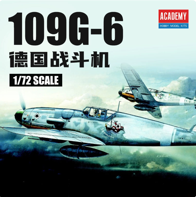 Academy AC12467 1/72 MESSERSCHMITT BF109G-6 PLASTIC MODEL kit