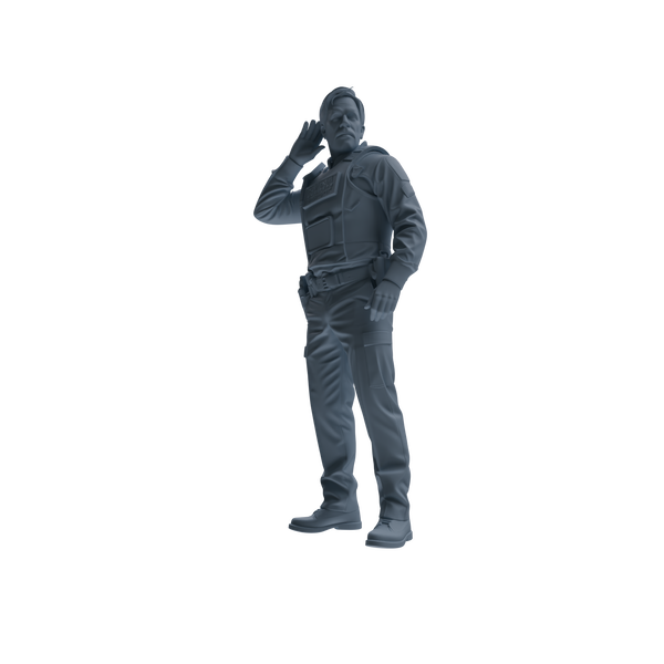 MRY-SFW SSTR119 Miniatures Soldier Model Kit Boston Attack Modern Boston Police Four-Person Rescue Group