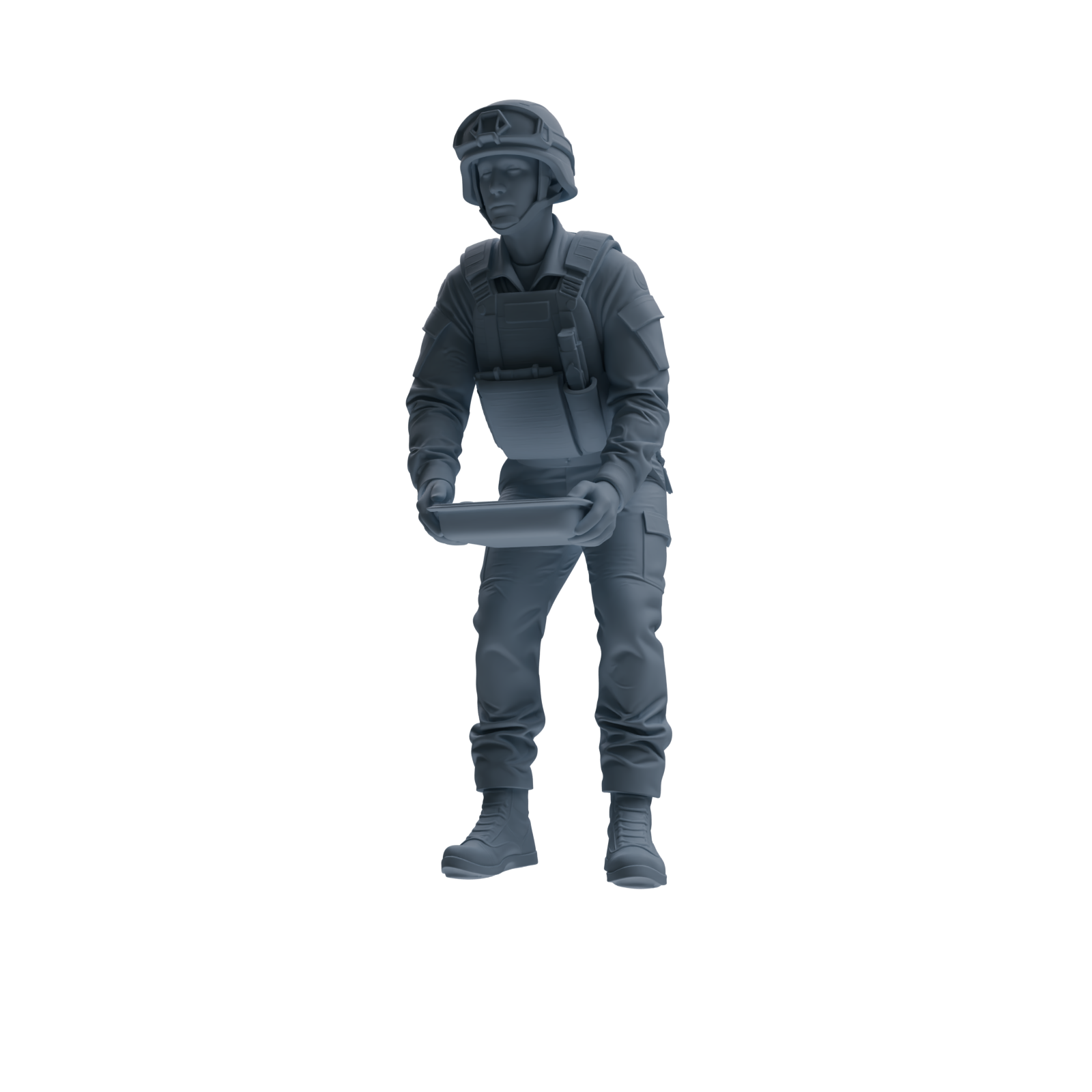 MRY-SFW SSTR238 Modern French Army Logistics Soldier Picnic Four-Person Group — detail view 5