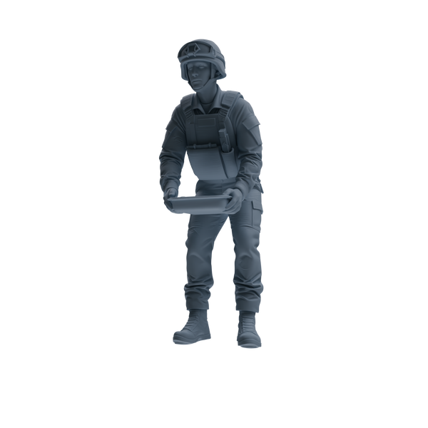 MRY-SFW SSTR238 Modern French Army Logistics Soldier Picnic Four-Person Group