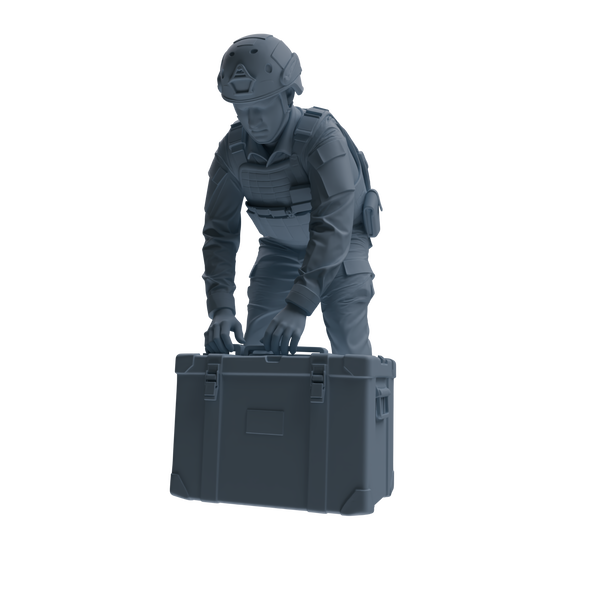 MRY-SFW SSTR239 Modern French Army Logistics Soldier Combat Readiness Four-Person Group