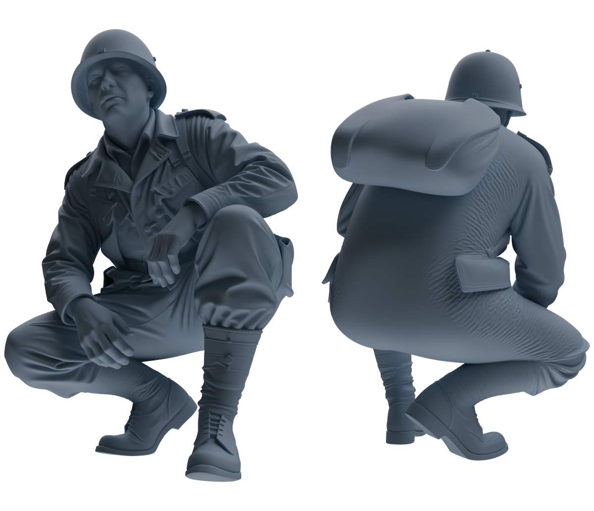 MRY-SFW SSTR063 Miniatures Soldier Model Kit Hacksaw Ridge Rescue Story WWII U.S. Army Six-Person Tactics Group — detail view 6