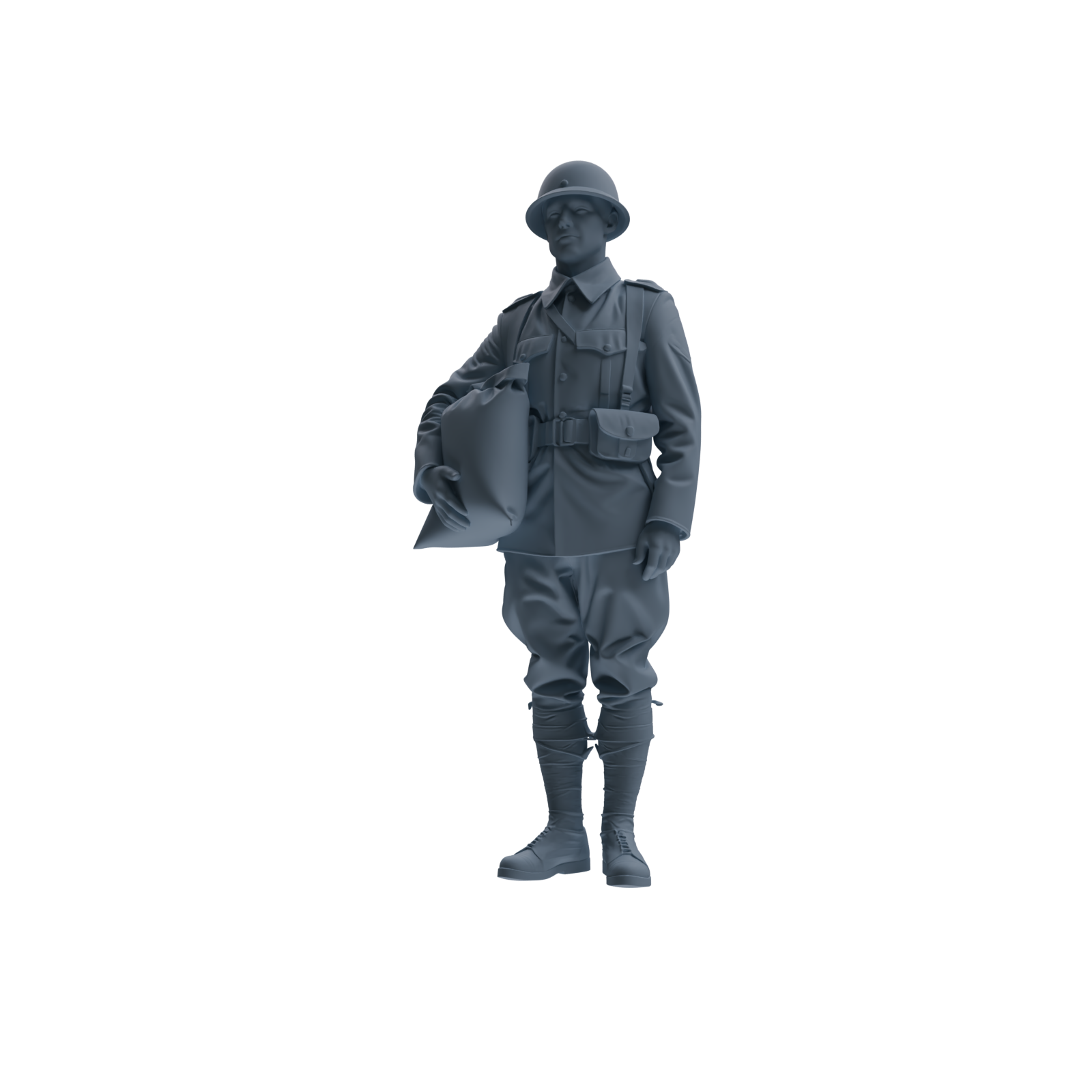 MRY-SFW SSTR266 WWI U.S. Army Logistics Soldier Picnic Four-Person Group — detail view 5