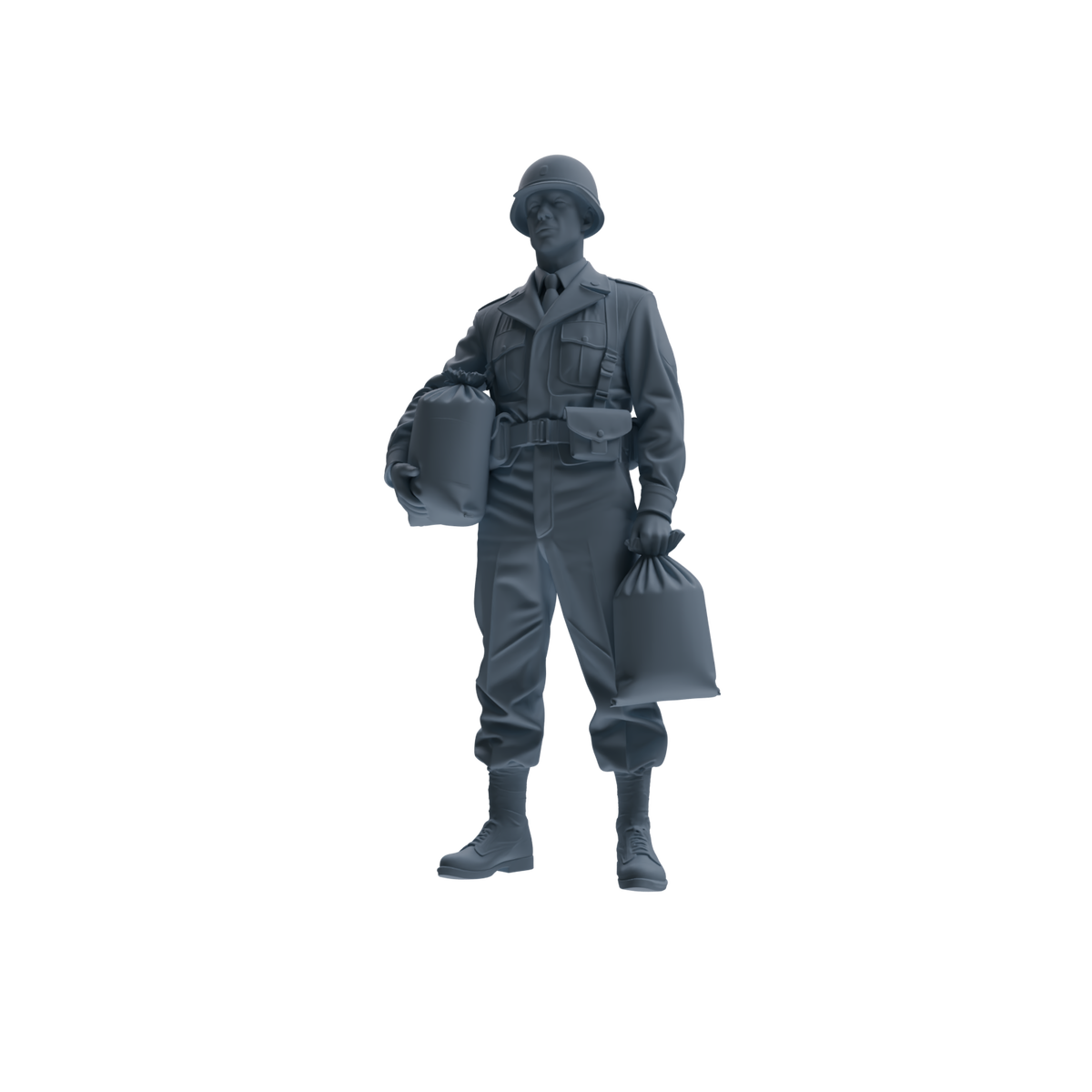 MRY-SFW SSTR227 WWII U.S. Army Logistics Soldier Picnic Four-Person Group — detail view 5