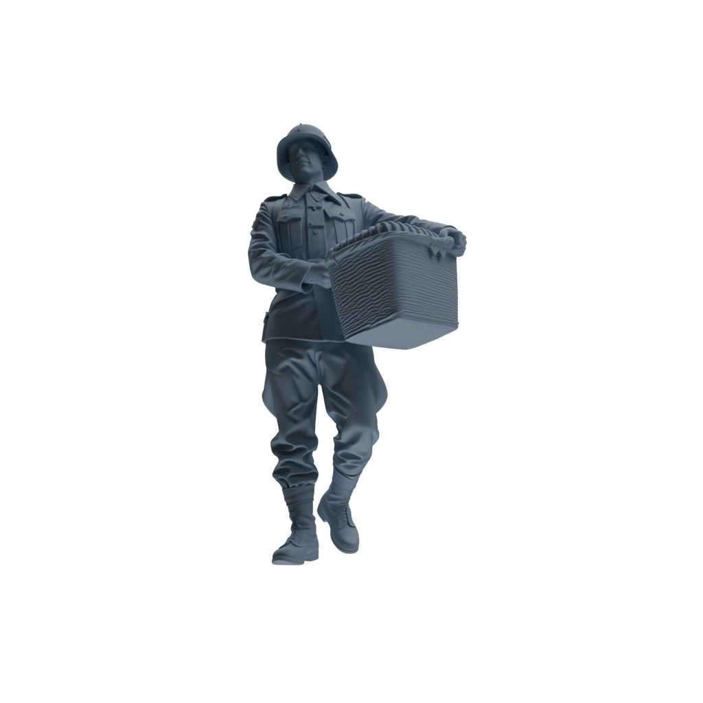 MRY-SFW SSTR220 WWII French Army Logistics Soldier Logistics Four-Person Group