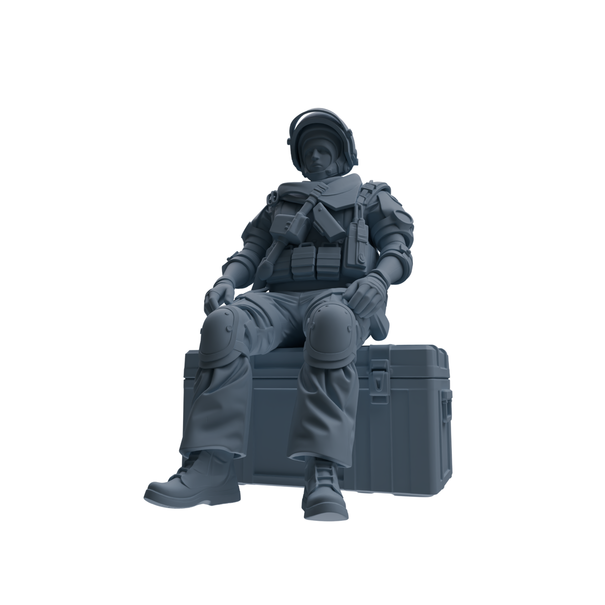 MRY-SFW SSTR319 Modern Counter-Terrorism SWAT Shield Bearer Rest 2 Four-Person Group — detail view 5