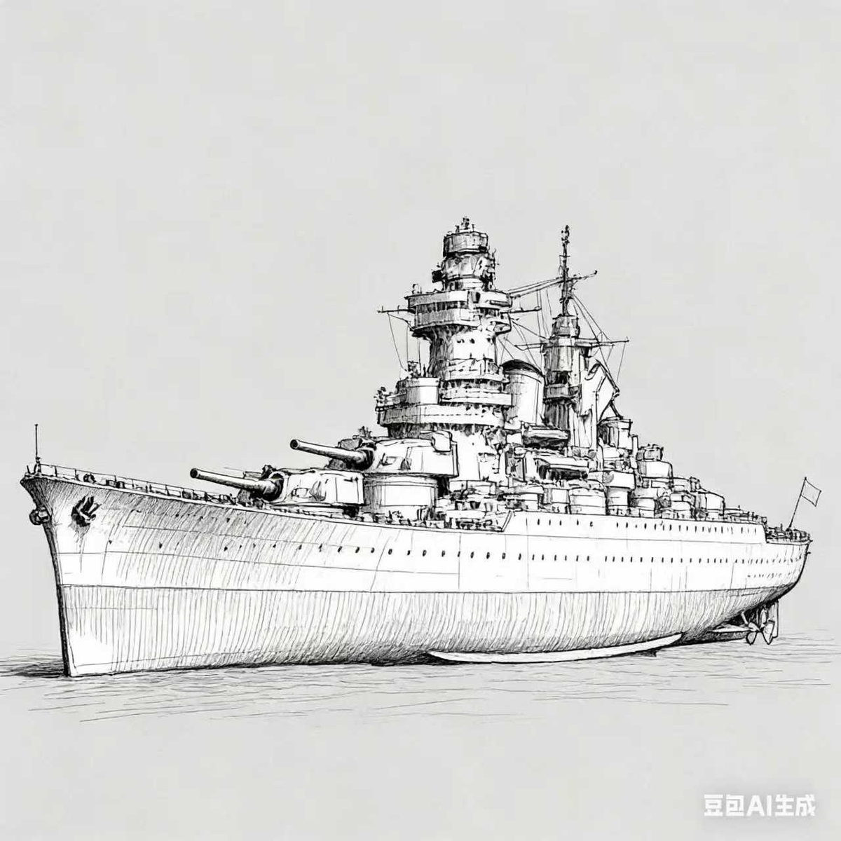 SSC146  Military Model NMF Richelieu Class Richelieu Battleship Water Line — scale model kit