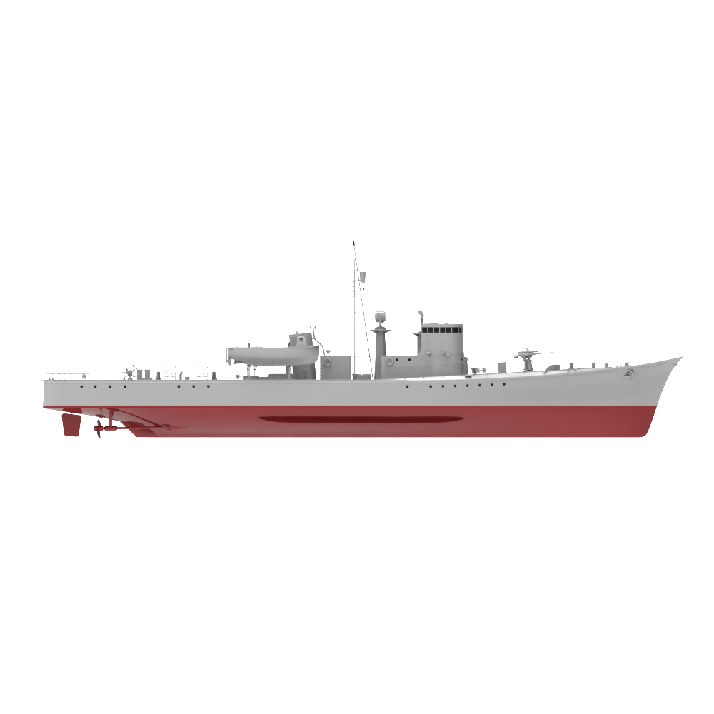 RHWS011S IJN Type K-8 No.13 Submarine Chaser Kusentei Full Hull — detail view 3