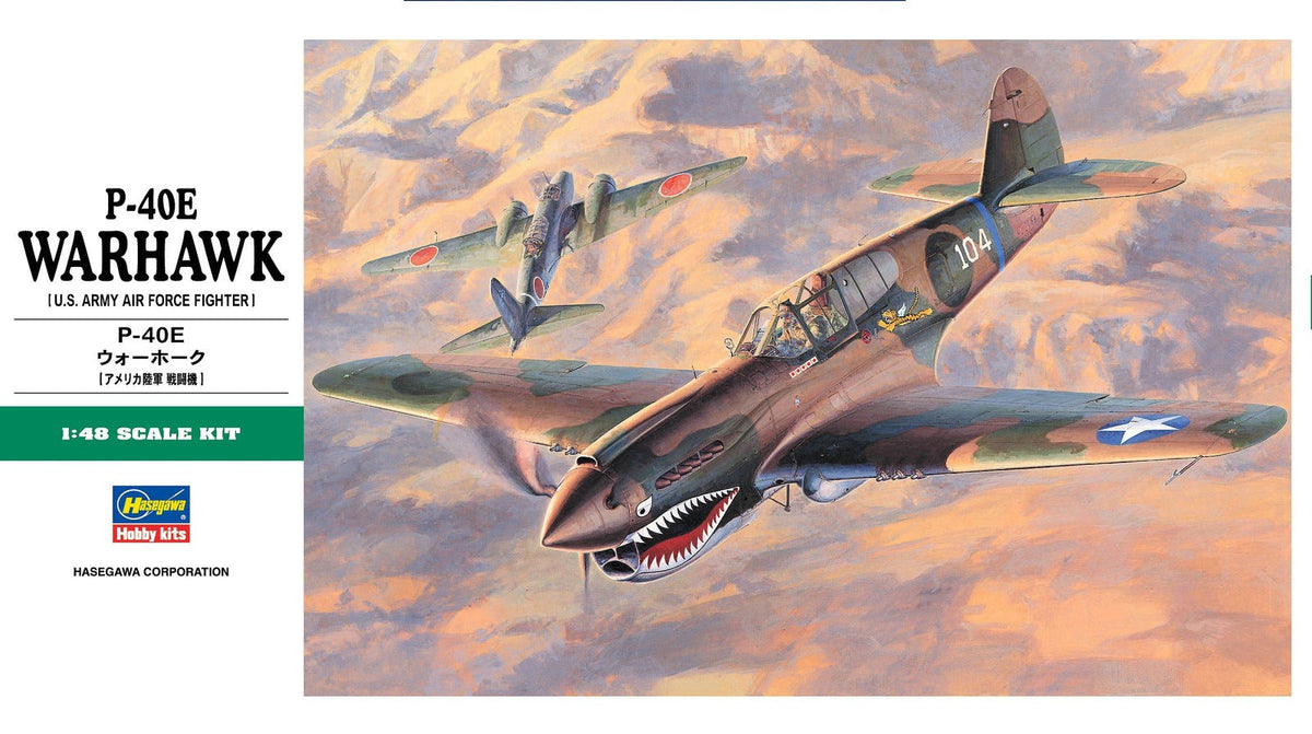 Hasegawa 09086 1/48 US P-40E Warhawk Main image