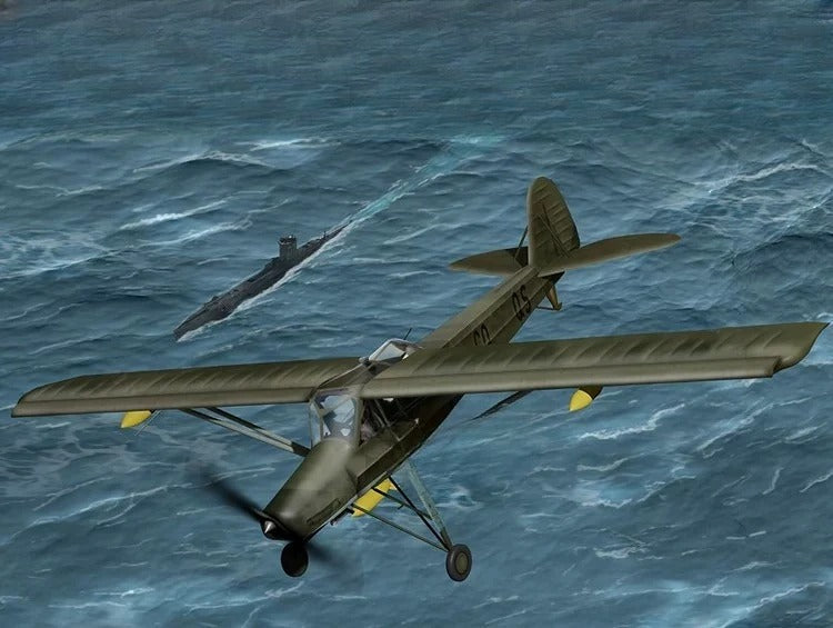 Trumpeter 1/35 German Fi-156U "White Stork" reconnaissance aircraft 80184 — scale model kit