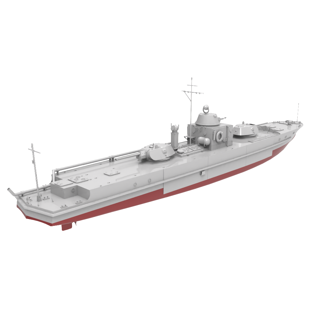RHWS019S  Military Model Kit Full Hull Project 1124 Early Variant Secondary image