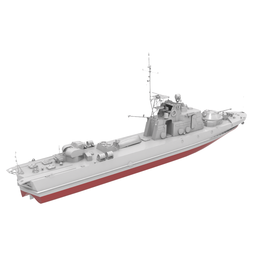 RHWS022S Military Model Kit Full Hull Project 1204 Shmel Main image