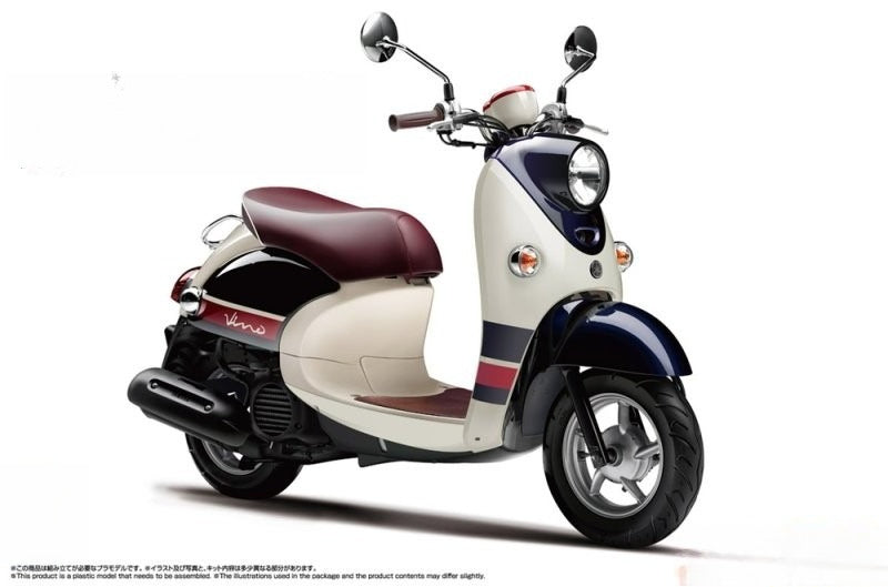 Aoshima 1/12 Scale The Bike(60) Model Scooter Kit Yamaha Vino 2013 Blue Beige Main image