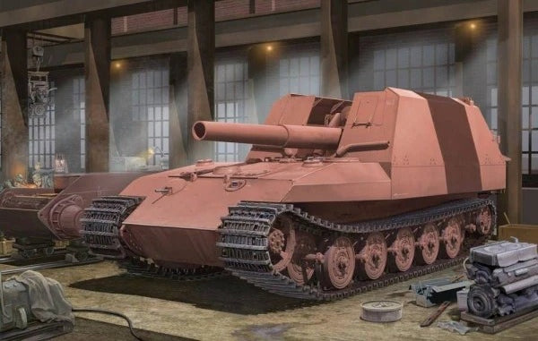 Trumpeter 01540 GESCHUTZWAGEN TIGER GRILLE 21 210mm MORTAR 18/1 L/31 Model Kit 1 Main image