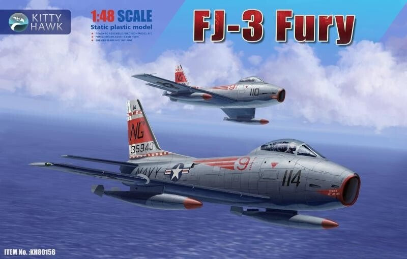 Kitty Hawk KH80156 1/48 FJ-3 "Fury" — scale model kit