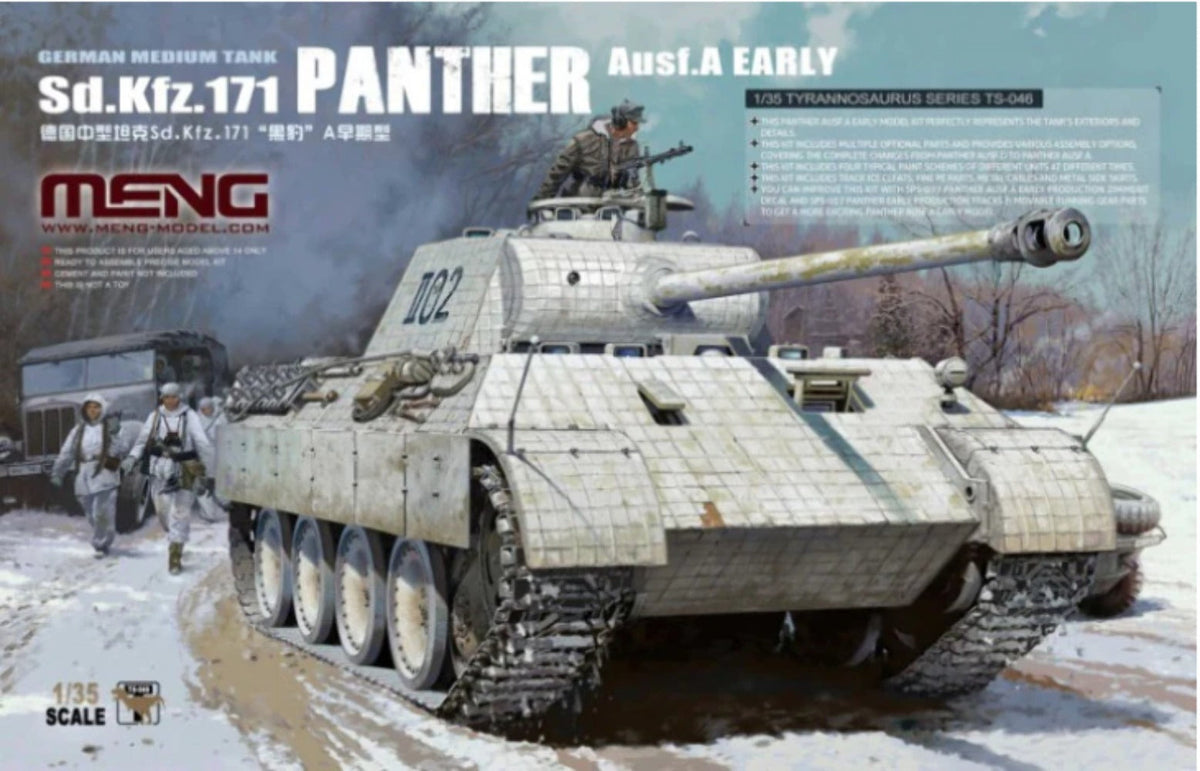 Meng TS046 1/35 German Medium Tank Sd.Kfz.171 Panther Ausf. A — scale model kit