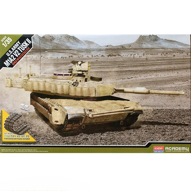 Academy 13504 1/35 U.S Army M1A2 V2 TUSK II model kit Main image