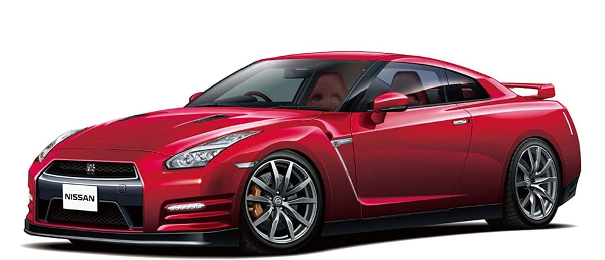 Aoshima AO-05857 1/24 Nissan NISSAN R35 GT-R PURE EDITION 14 cars — scale model kit