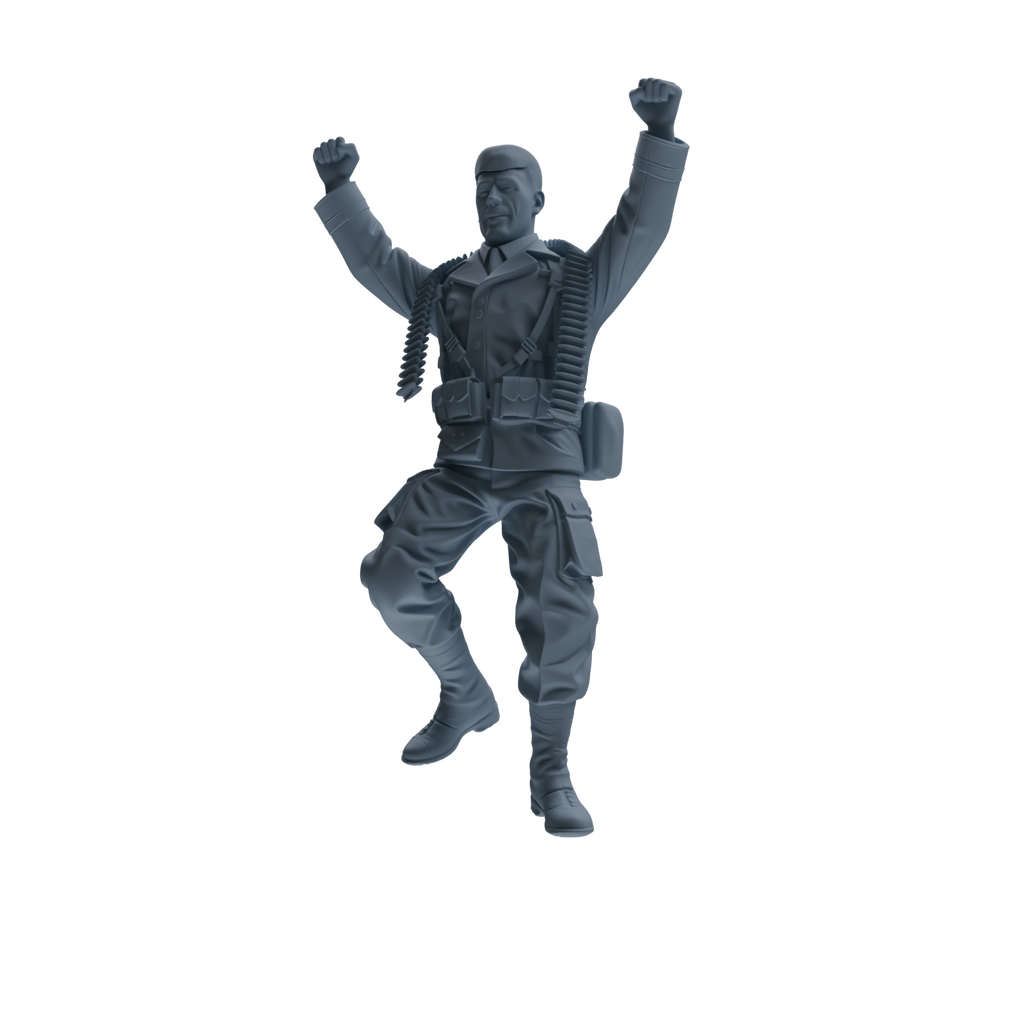 MRY-SFW SSTR073 Miniatures Soldier Model Kit Saving Ryan in Normandy WWII U.S. Army Four-Person Celebrating Group