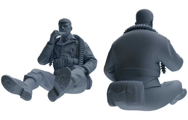 MRY-SFW SSTR068 Miniatures Soldier Model Kit Saving Ryan in Normandy WWII U.S. Army Six-Person Eating Group