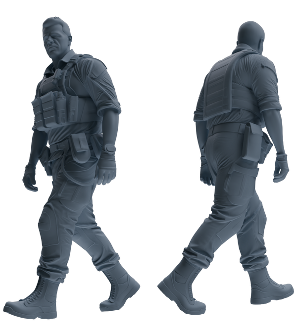MRY-SFW SSTR022 Miniatures Soldier Model Kit Modern Navy SEAL Six-Person Patrol Group