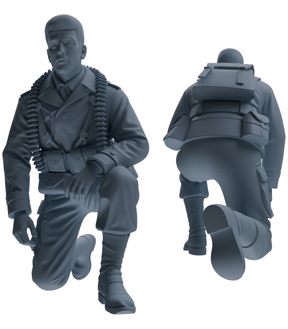 MRY-SFW SSTR077 Miniatures Soldier Model Kit Saving Ryan in Normandy WWII U.S. Army Six-Person Combat Group — detail view 7
