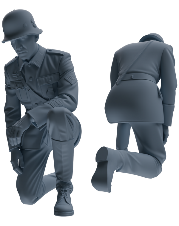 MRY-SFW SSTR001  Miniatures Soldier Model Kit WWII German Army Six-Person Officer Reprimand Group