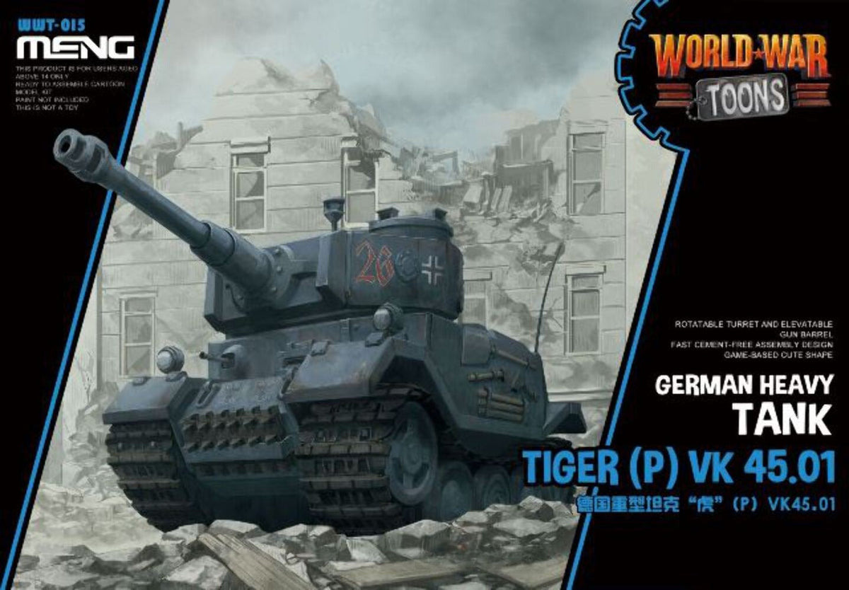 MENG WWT015 World War Toons Tiger (P) VK 45.01 Germany Heavy Tank 1:Egg Main image