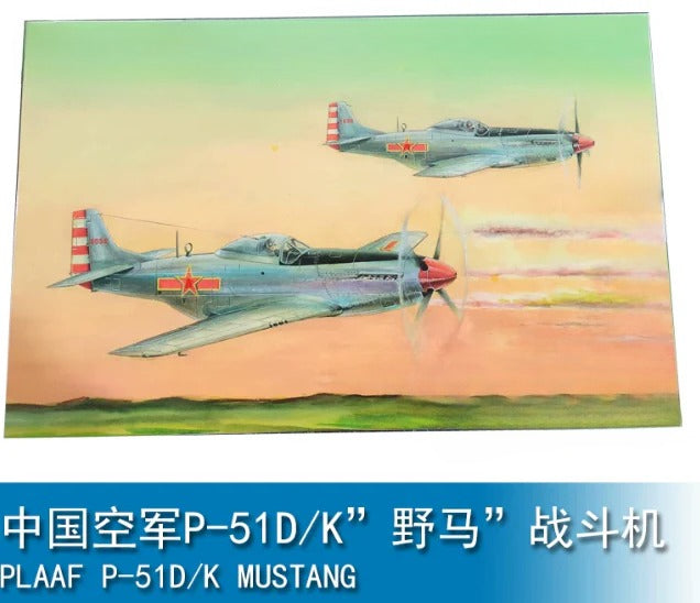 Hobby Boss 1/48 Scale Fighter Bomber 85807 Plane Chinese PLAAF P-51D-K Model Main image