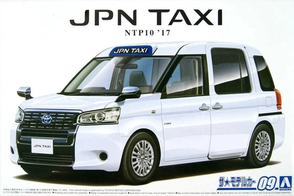 Aoshima AO-05712 1/24 Toyota NTP10 JPN Taxi Super White II Plastic Model Kit Secondary image