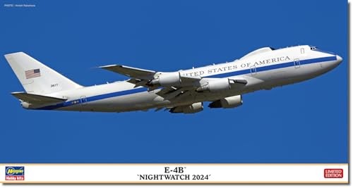 Hasegawa 10867 1/200 USAF E-4B Nightwatch 2024 Airborne Command Post Kit JAPAN NEW Secondary image