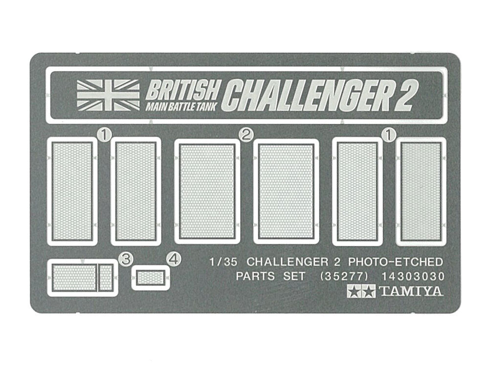 Tamiya 35277 1/35 Photo Etched Parts For 35274 British Challenger 2 Model Tank Main image