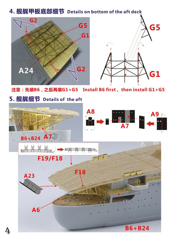 Five star FS730001 1/700 WWII Graf Zeppelin Upgrade Set for Trumpeter 06709