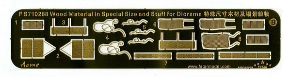 Fivestar PE 1/700 Wood Material in Special Size and Stuff for Diorama FS710288
