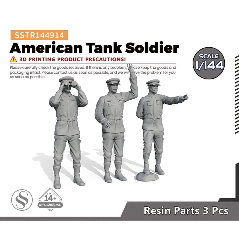 SSMODEL SSTR144914 1/144 Model Upgrade Parts American Tank Soldier — scale model kit