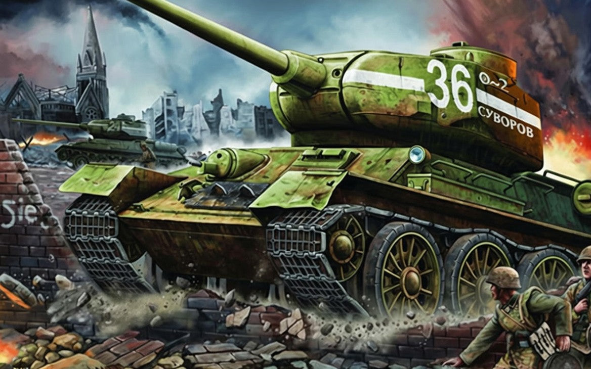 Trumpeter 00902 T34/85 MODEL 1944 1/16 Model Kit Main image