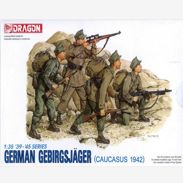 Dragon 1/35 6045 WWII German Gebirgsjager (Caucasus 1942) (4 Figures)