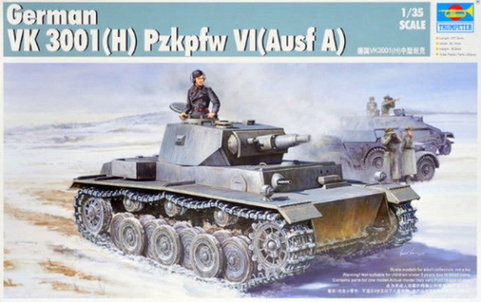 1/35 German heavy tank VK 3001(H) Pzkpfw VI (Ausf A) Trumpeter 01515 Model kit Main image