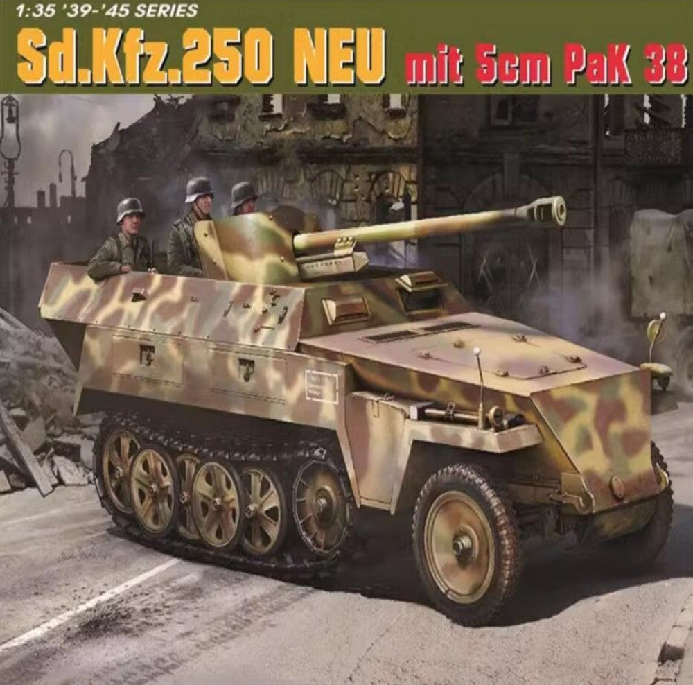 DRAGON 6884 1/35 Scale Sd.Kfz.250 NEU mit 5cm PaK 38 Model Kit
