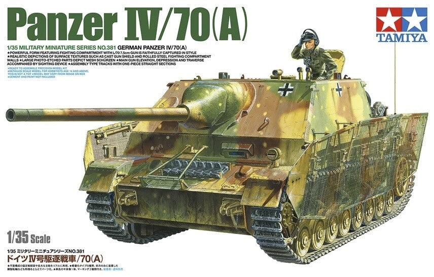 Tamiya 35381 1/35 Scale Model Kit German Panzer IV/70(A) Sd.Kfz.162/1 Jagdpanzer Main image
