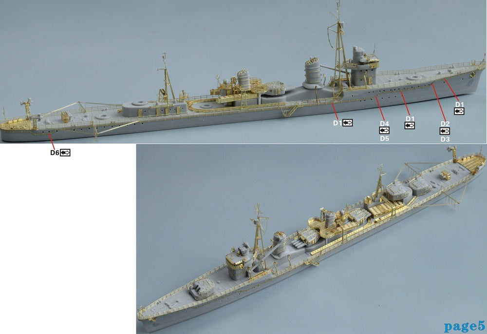Five Star 1/700 710101 IJN Asashio Class Destroyer Early Type For Pit-Road