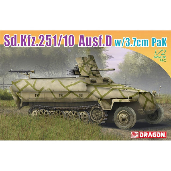 Dragon 7280 1/72 Sd.Kfz.251/10 Ausf.D w/3.7cm Pak Plastic model kit