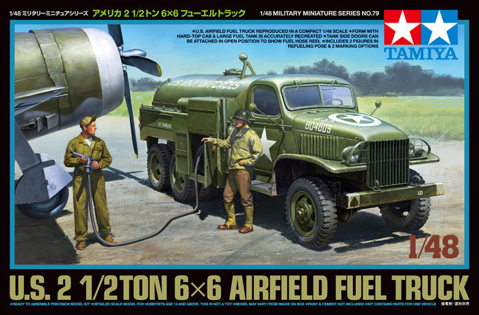 Tamiya 32579 1/48 Model Kit U.S Army Air Forces 2-1/2Ton 6x6 Airfield Fuel Truck Main image